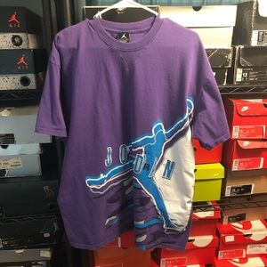 Vintage Jordan Retro Aqua 8 T-Shirt SZ XL